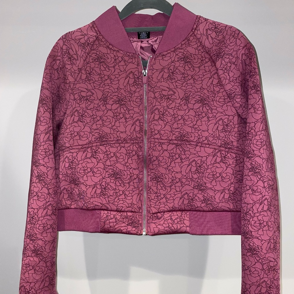Balance Athletica Flight Bomber Jacket - Wild Rose Size Small
